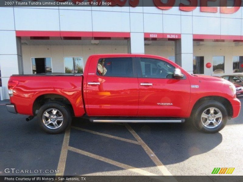 Radiant Red / Beige 2007 Toyota Tundra Limited CrewMax