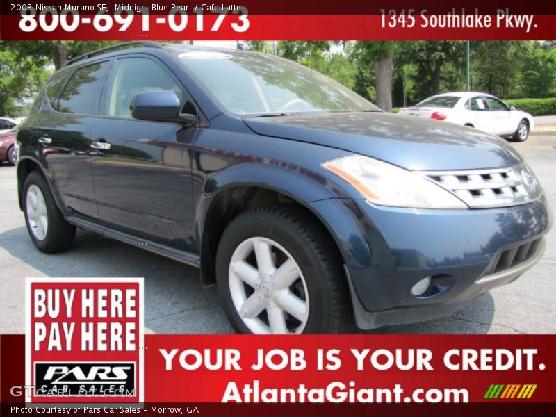 Midnight Blue Pearl / Cafe Latte 2003 Nissan Murano SE