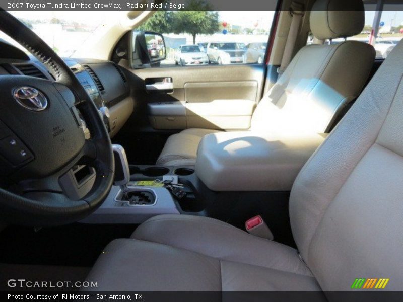 Radiant Red / Beige 2007 Toyota Tundra Limited CrewMax