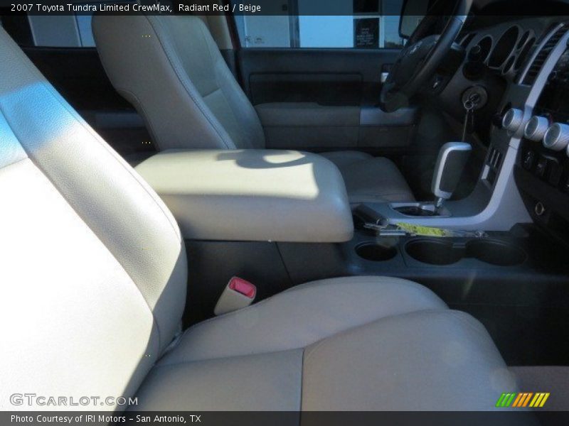 Radiant Red / Beige 2007 Toyota Tundra Limited CrewMax