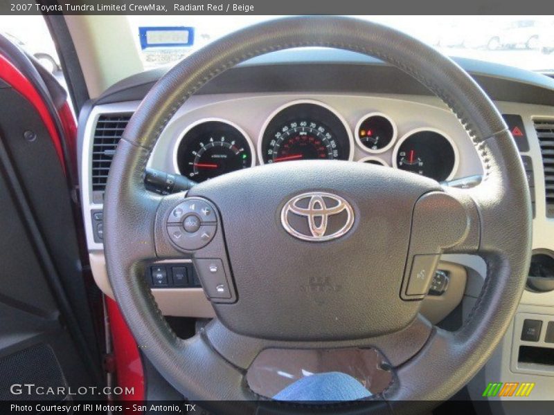 Radiant Red / Beige 2007 Toyota Tundra Limited CrewMax