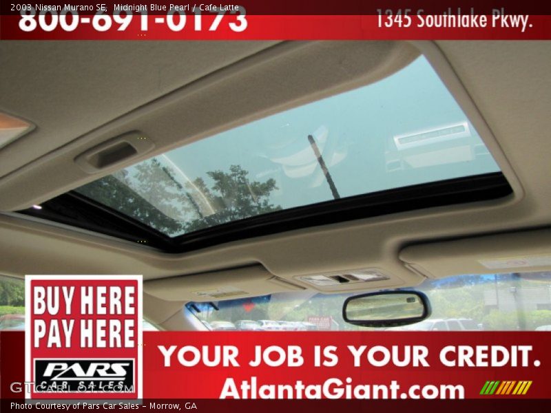 Midnight Blue Pearl / Cafe Latte 2003 Nissan Murano SE