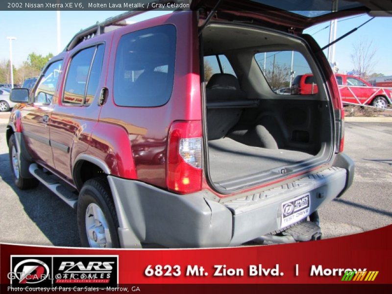 Molten Lava Metallic / Gray Celadon 2002 Nissan Xterra XE V6