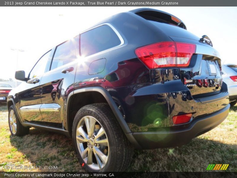True Blue Pearl / Dark Graystone/Medium Graystone 2013 Jeep Grand Cherokee Laredo X Package