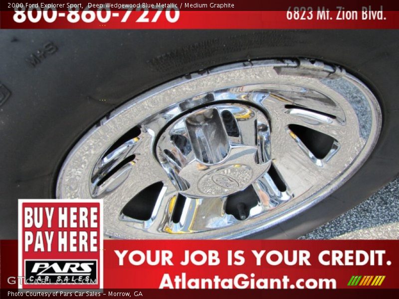 Deep Wedgewood Blue Metallic / Medium Graphite 2000 Ford Explorer Sport