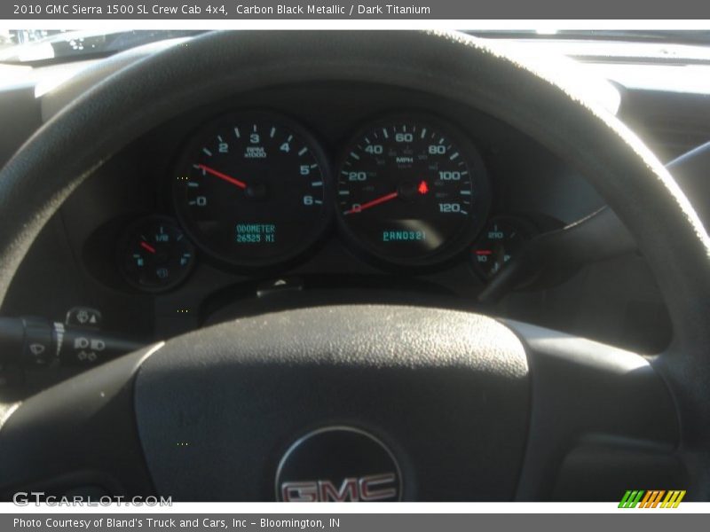 Carbon Black Metallic / Dark Titanium 2010 GMC Sierra 1500 SL Crew Cab 4x4