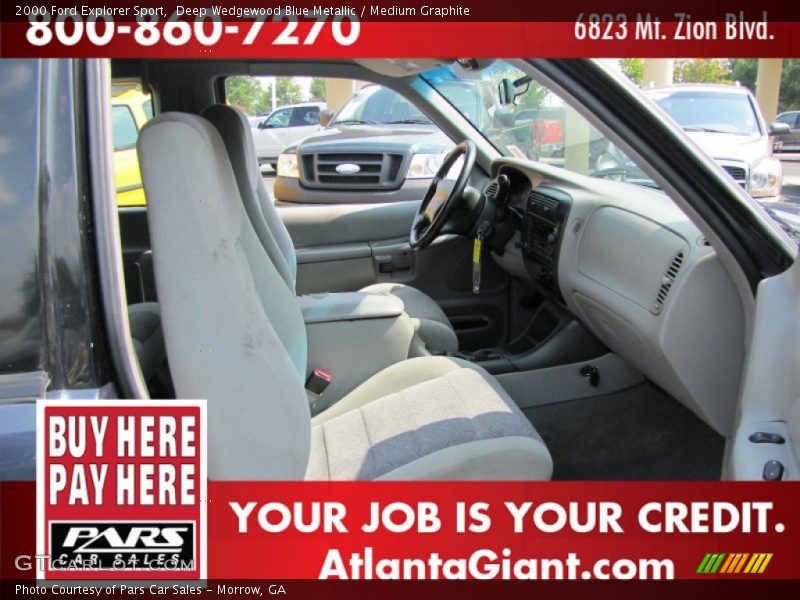Deep Wedgewood Blue Metallic / Medium Graphite 2000 Ford Explorer Sport