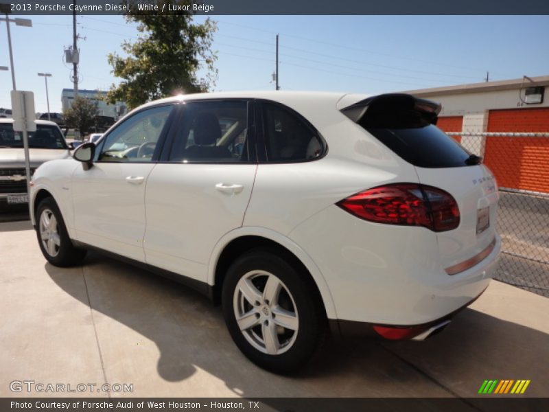 White / Luxor Beige 2013 Porsche Cayenne Diesel