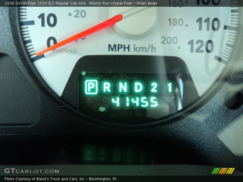 Inferno Red Crystal Pearl / Khaki Beige 2006 Dodge Ram 1500 SLT Regular Cab 4x4