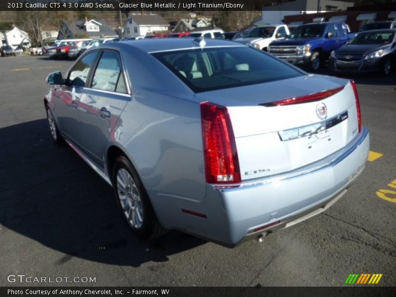 Glacier Blue Metallic / Light Titanium/Ebony 2013 Cadillac CTS 4 3.0 AWD Sedan