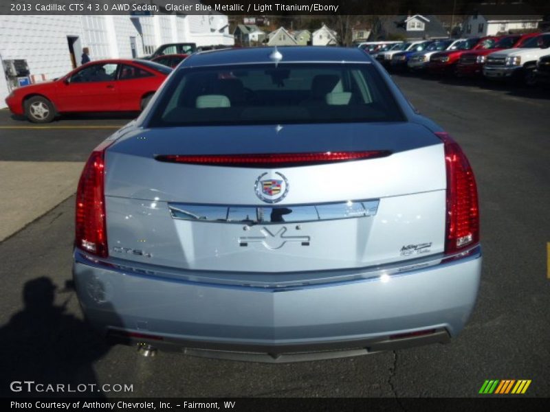 Glacier Blue Metallic / Light Titanium/Ebony 2013 Cadillac CTS 4 3.0 AWD Sedan