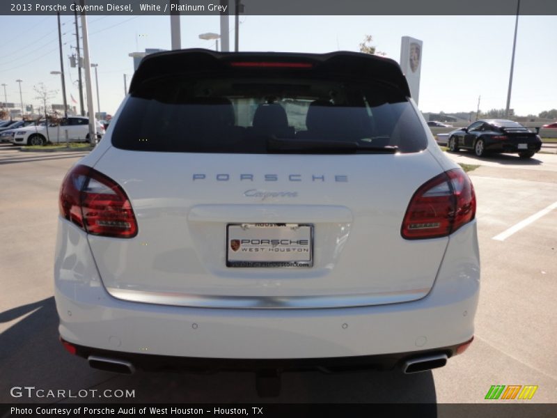 White / Platinum Grey 2013 Porsche Cayenne Diesel
