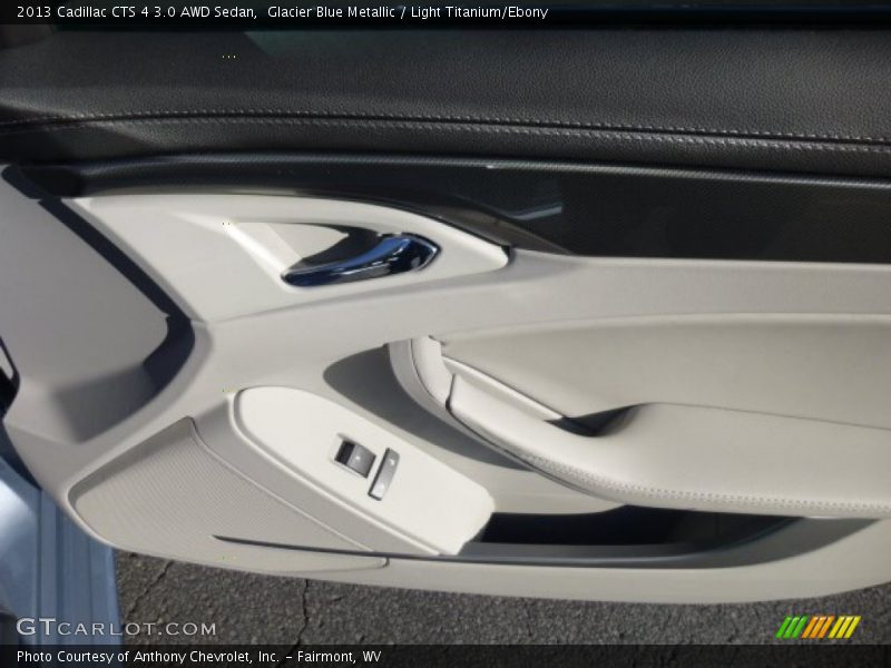 Glacier Blue Metallic / Light Titanium/Ebony 2013 Cadillac CTS 4 3.0 AWD Sedan
