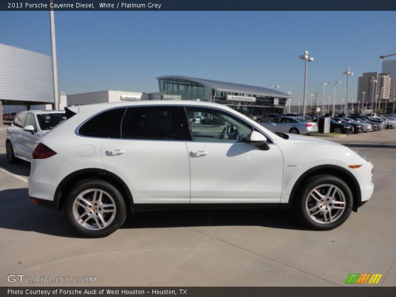 White / Platinum Grey 2013 Porsche Cayenne Diesel