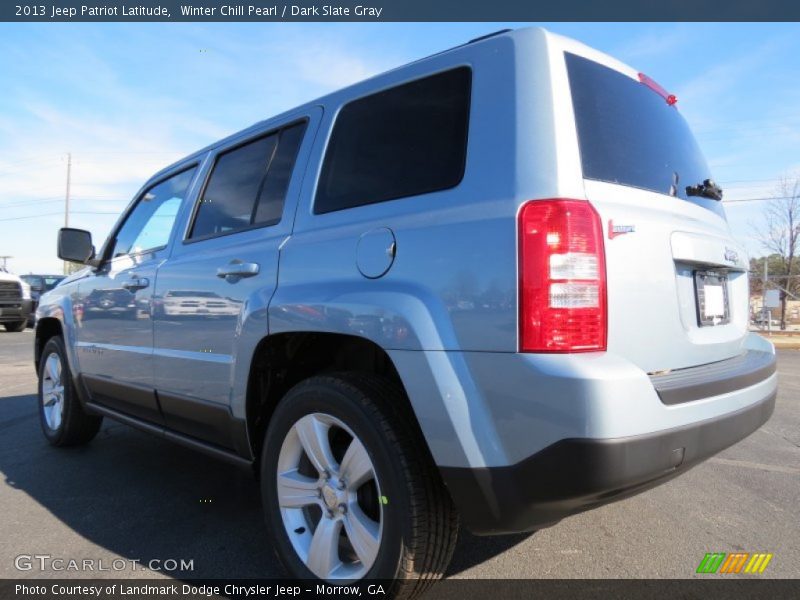 Winter Chill Pearl / Dark Slate Gray 2013 Jeep Patriot Latitude