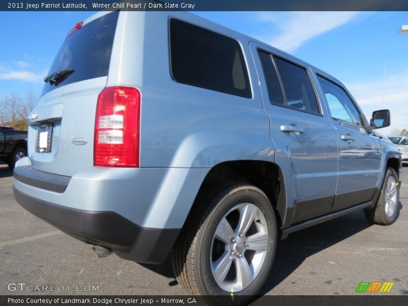 Winter Chill Pearl / Dark Slate Gray 2013 Jeep Patriot Latitude