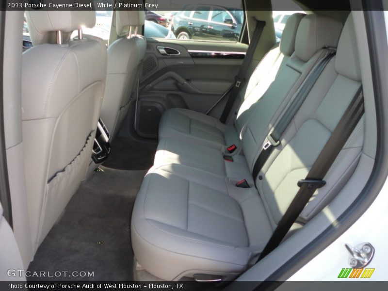 White / Platinum Grey 2013 Porsche Cayenne Diesel