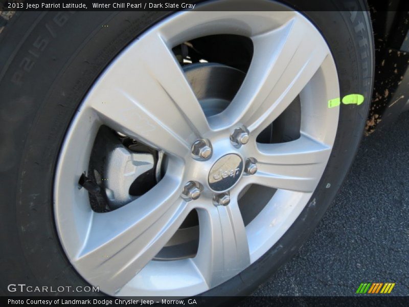 Winter Chill Pearl / Dark Slate Gray 2013 Jeep Patriot Latitude