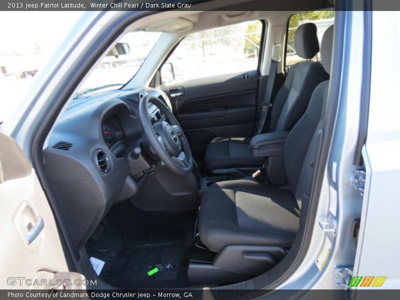 Winter Chill Pearl / Dark Slate Gray 2013 Jeep Patriot Latitude