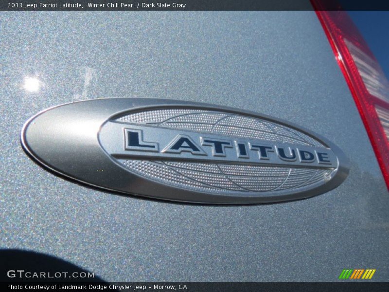 Winter Chill Pearl / Dark Slate Gray 2013 Jeep Patriot Latitude