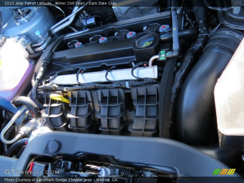 Winter Chill Pearl / Dark Slate Gray 2013 Jeep Patriot Latitude