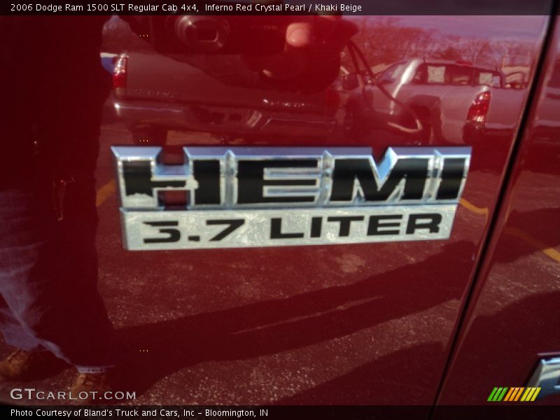 Inferno Red Crystal Pearl / Khaki Beige 2006 Dodge Ram 1500 SLT Regular Cab 4x4
