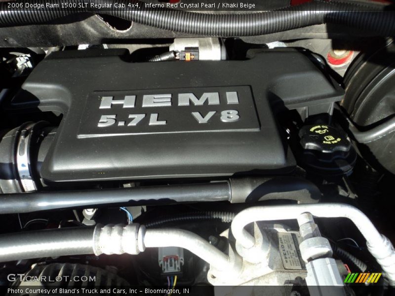 Inferno Red Crystal Pearl / Khaki Beige 2006 Dodge Ram 1500 SLT Regular Cab 4x4