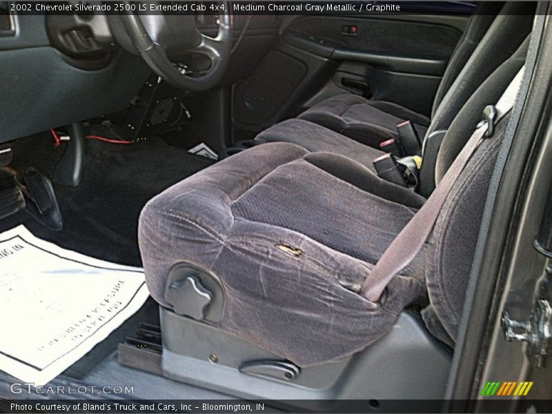 Medium Charcoal Gray Metallic / Graphite 2002 Chevrolet Silverado 2500 LS Extended Cab 4x4