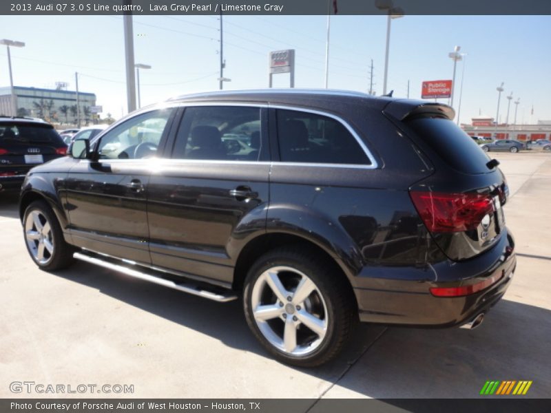 Lava Gray Pearl / Limestone Gray 2013 Audi Q7 3.0 S Line quattro