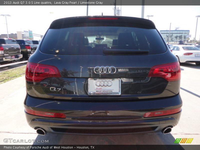 Lava Gray Pearl / Limestone Gray 2013 Audi Q7 3.0 S Line quattro