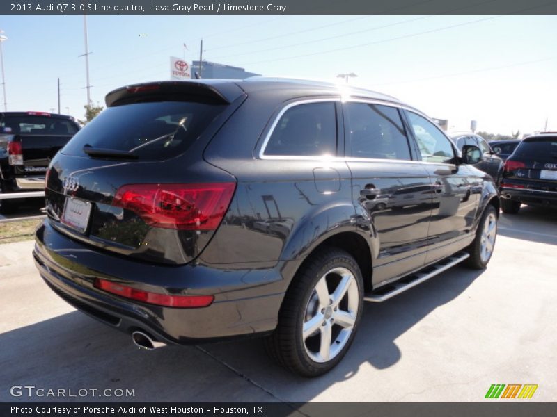 Lava Gray Pearl / Limestone Gray 2013 Audi Q7 3.0 S Line quattro