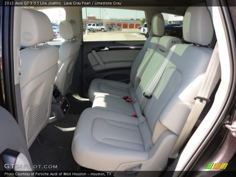 Lava Gray Pearl / Limestone Gray 2013 Audi Q7 3.0 S Line quattro