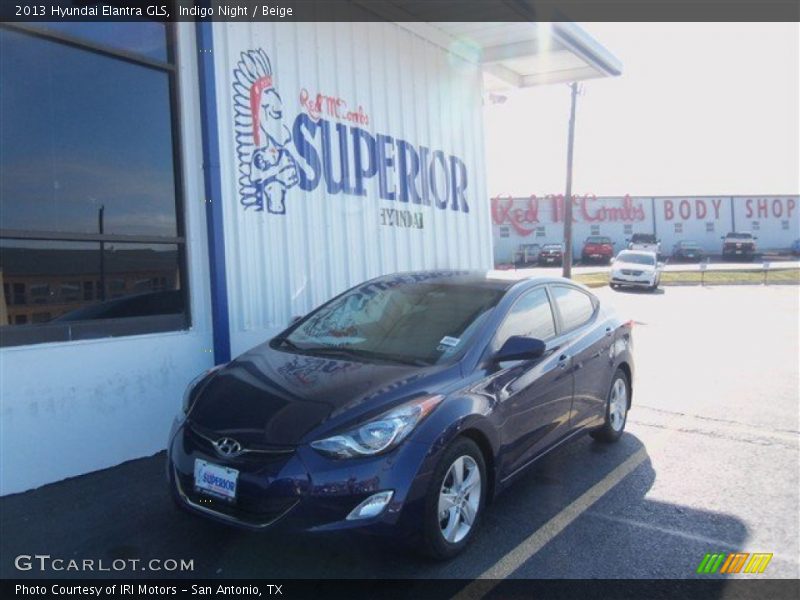 Indigo Night / Beige 2013 Hyundai Elantra GLS
