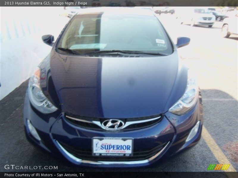 Indigo Night / Beige 2013 Hyundai Elantra GLS
