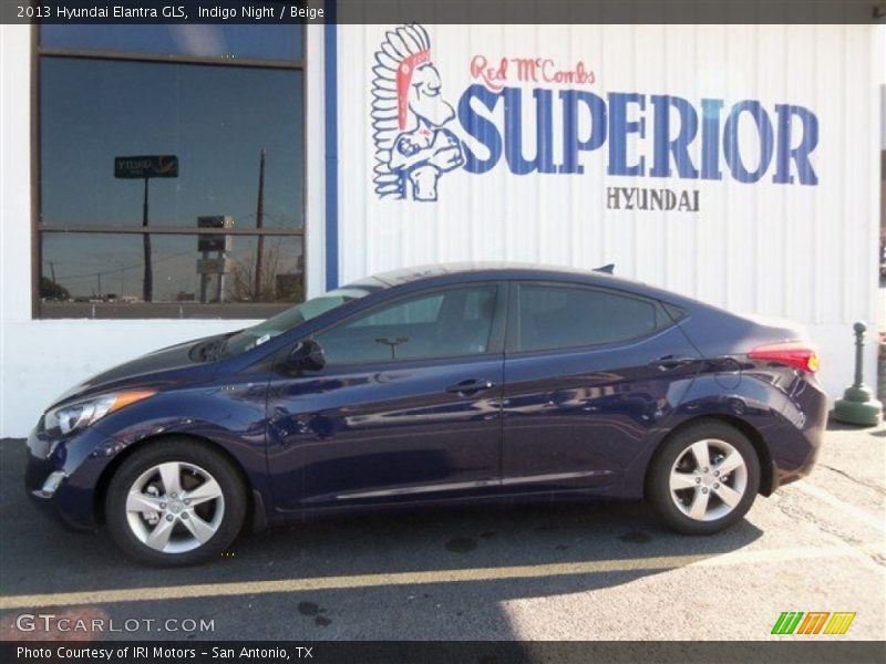 Indigo Night / Beige 2013 Hyundai Elantra GLS
