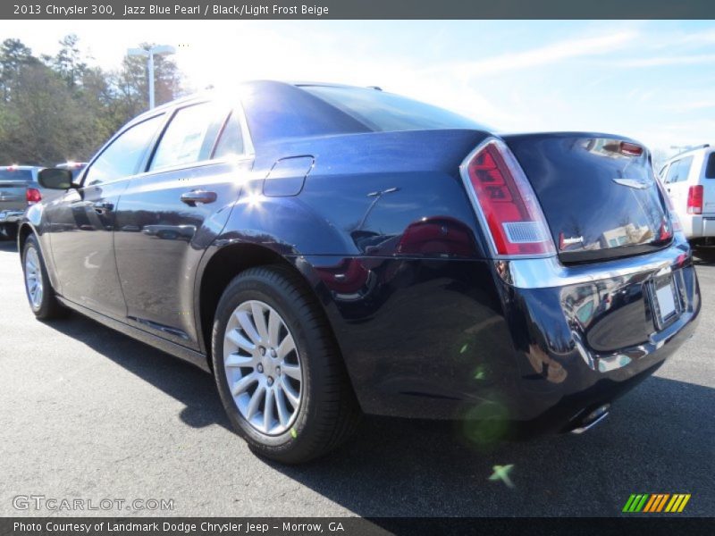Jazz Blue Pearl / Black/Light Frost Beige 2013 Chrysler 300