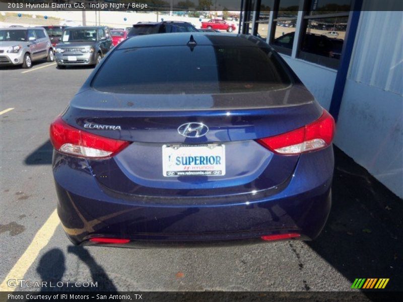 Indigo Night / Beige 2013 Hyundai Elantra GLS