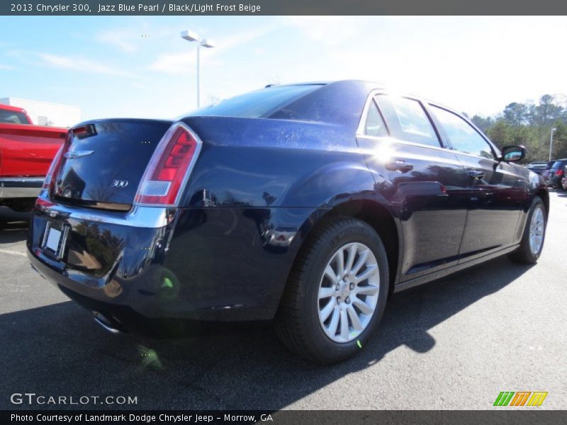 Jazz Blue Pearl / Black/Light Frost Beige 2013 Chrysler 300