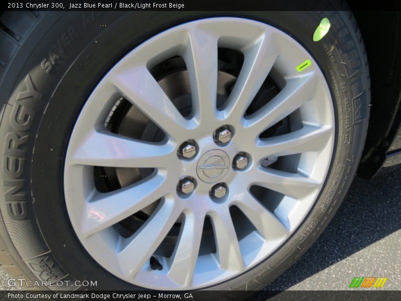 Jazz Blue Pearl / Black/Light Frost Beige 2013 Chrysler 300