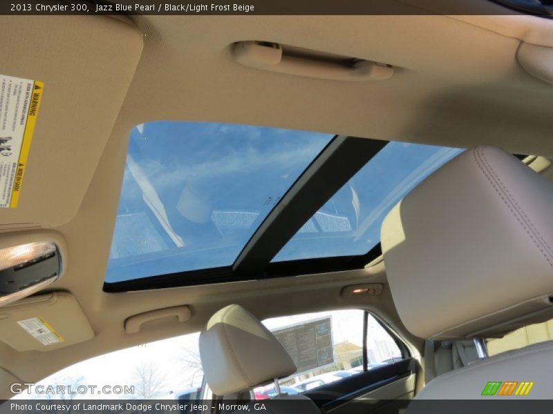 Jazz Blue Pearl / Black/Light Frost Beige 2013 Chrysler 300