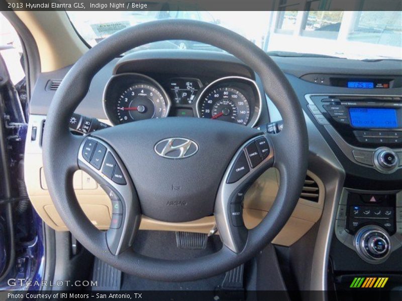 Indigo Night / Beige 2013 Hyundai Elantra GLS