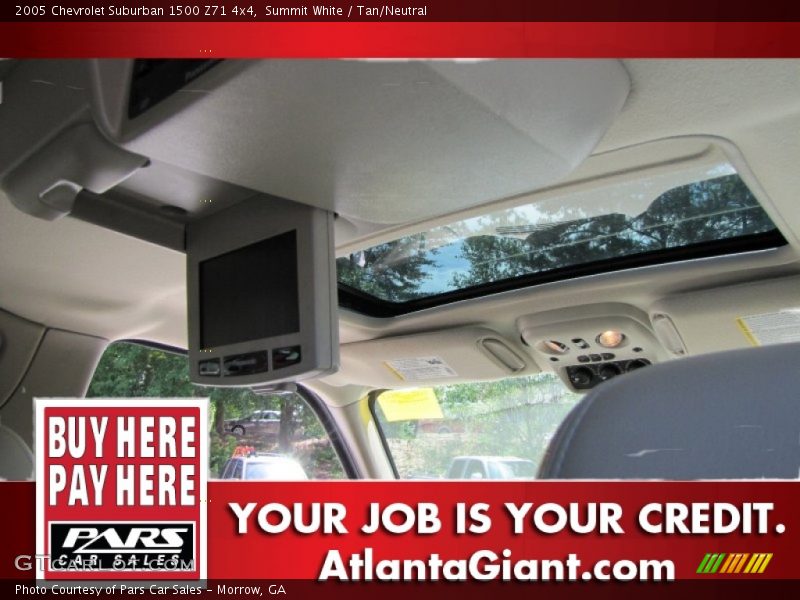 Summit White / Tan/Neutral 2005 Chevrolet Suburban 1500 Z71 4x4