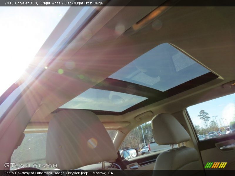 Bright White / Black/Light Frost Beige 2013 Chrysler 300