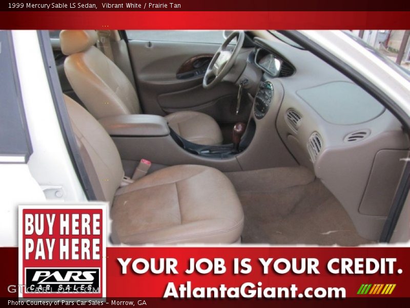 Vibrant White / Prairie Tan 1999 Mercury Sable LS Sedan