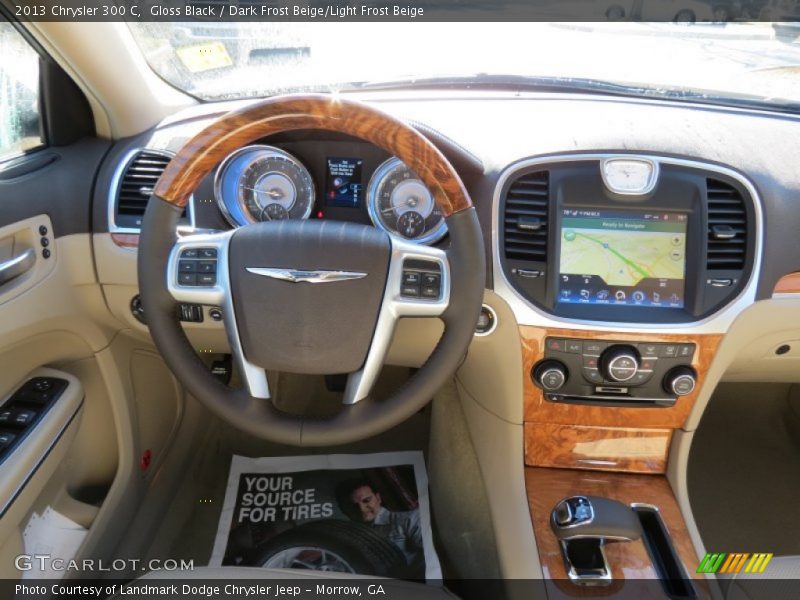 Gloss Black / Dark Frost Beige/Light Frost Beige 2013 Chrysler 300 C