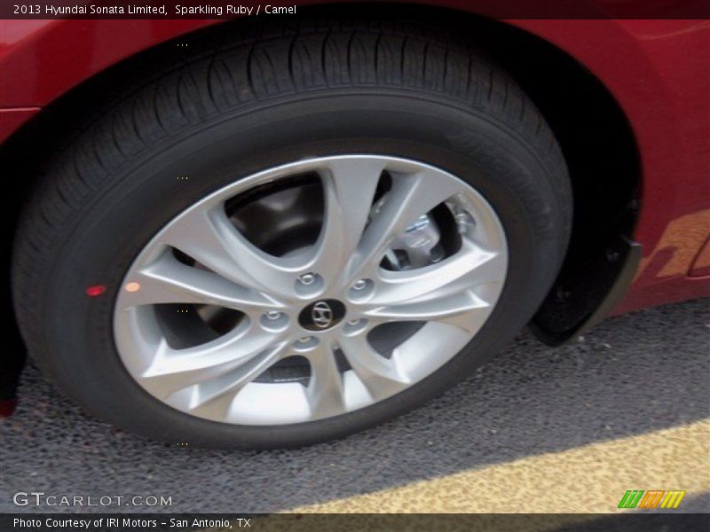 Sparkling Ruby / Camel 2013 Hyundai Sonata Limited