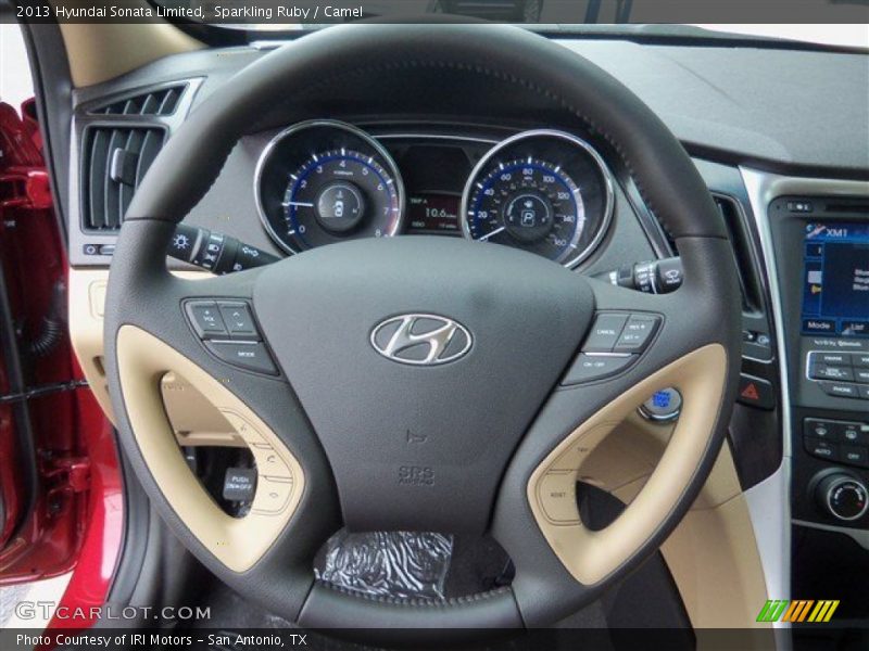 Sparkling Ruby / Camel 2013 Hyundai Sonata Limited