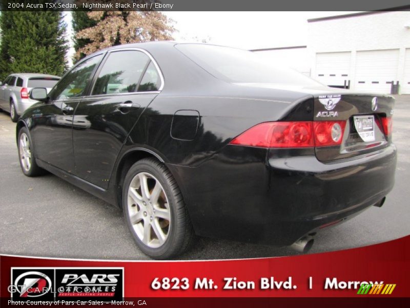 Nighthawk Black Pearl / Ebony 2004 Acura TSX Sedan