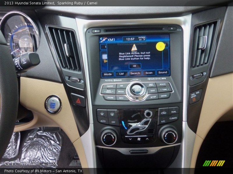 Sparkling Ruby / Camel 2013 Hyundai Sonata Limited