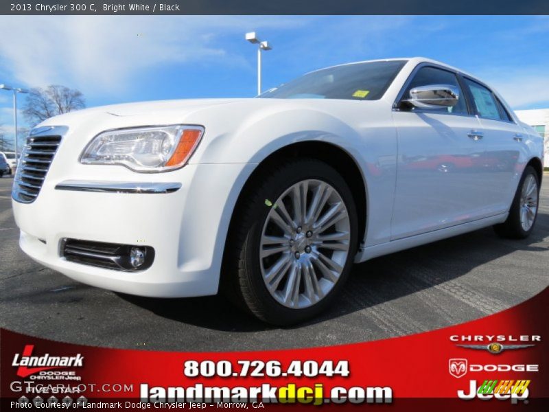 Bright White / Black 2013 Chrysler 300 C